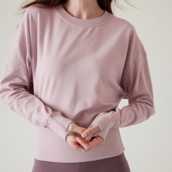 Athleta Tops - Athleta Retroterry Cropped Sweatshirt